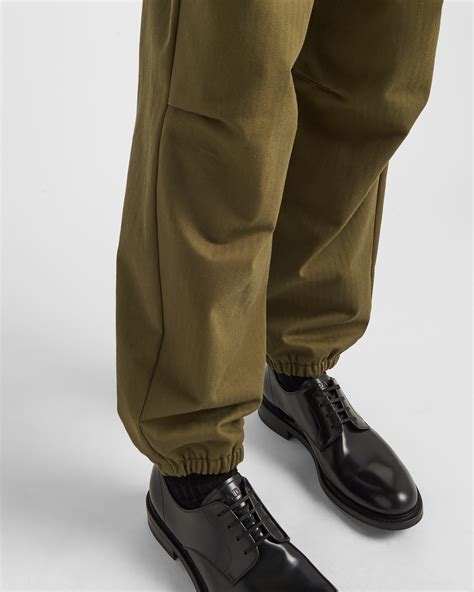 prada pants military green|Military Green Cotton Pants .